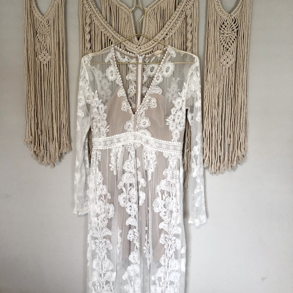 Boho bridal dress